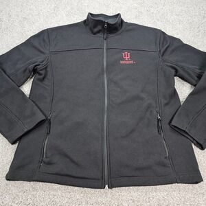 Indiana Hoosiers Colosseum Athletics Jacket Black Dark Gray Mens‎ Size XL